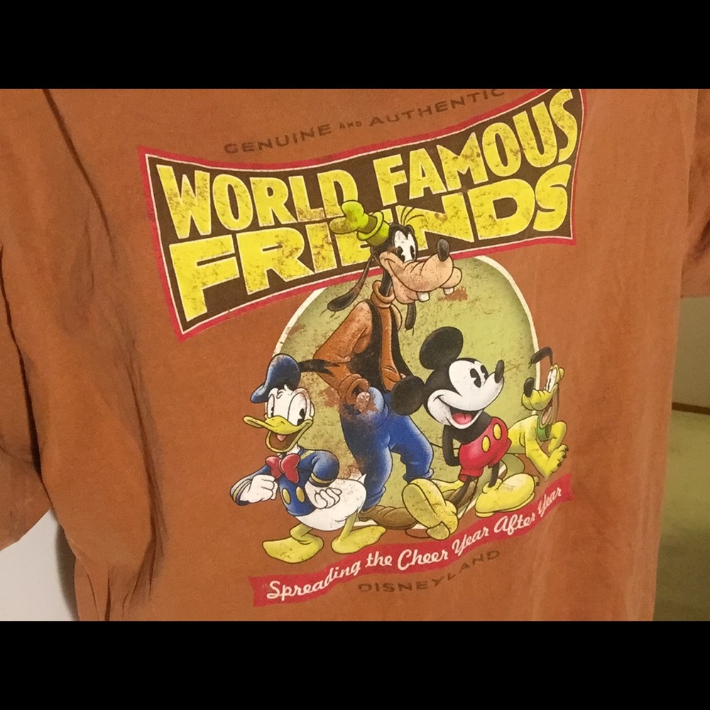 vintage burnt orange Mickey & friends!